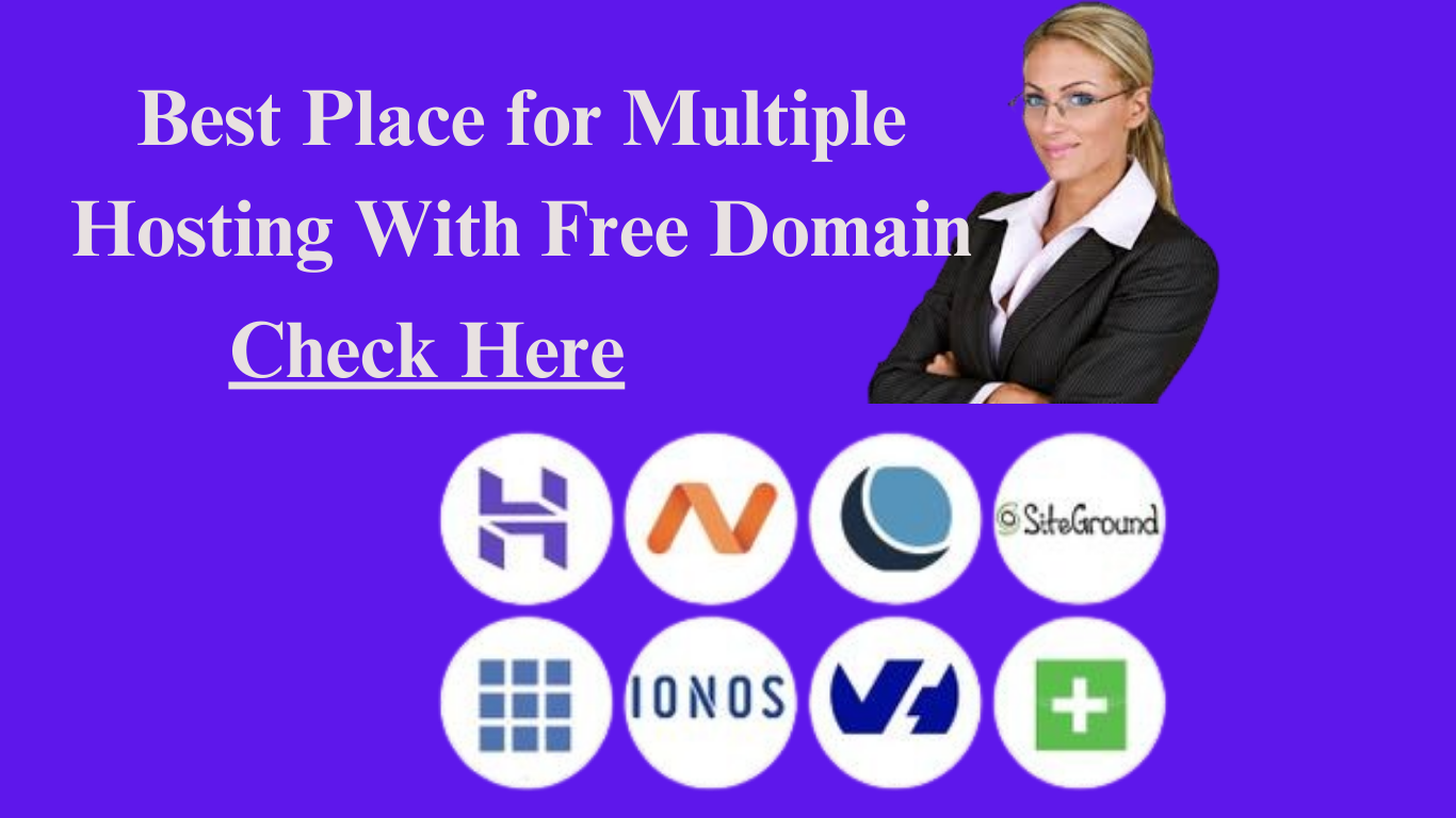 a women with hosting logo images